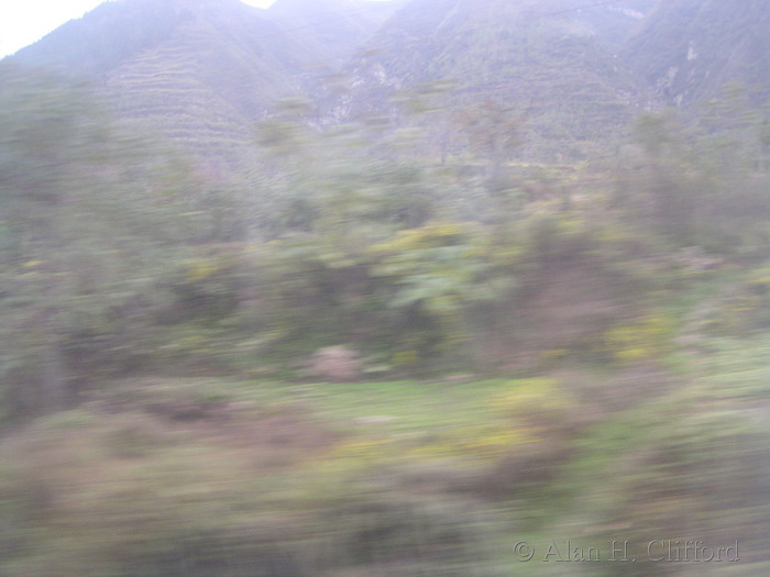 View from the train to Xi&rsquo;an